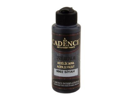 akrylova barva cadence premium 120 ml black cerna