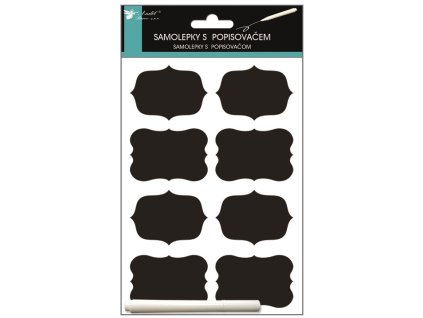 Samolepky s křídovým popisovačem 24 x 15 cm
