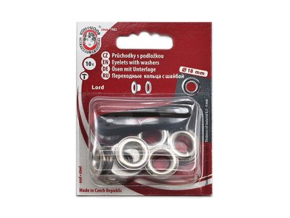 Průchodky s podložkou Fe 8x6x18mm (v.8) 10ks/karta