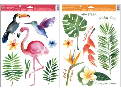 Okenní fólie 30 x 42 cm, Tropical