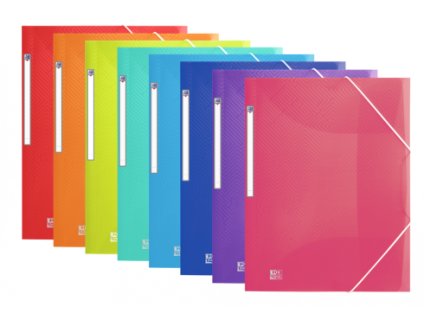 Desky na dokumenty OXFORD A4, PP, mix barev