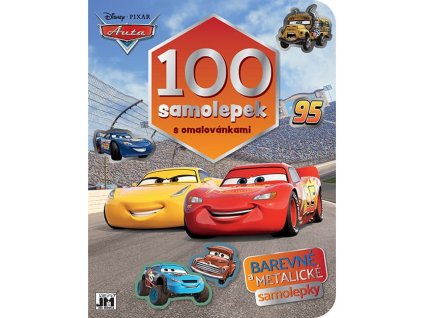 0006326 100 samolepek s omalovankami auta