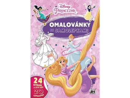 0006338 omalovanky a4 se samolepkami disney princezny