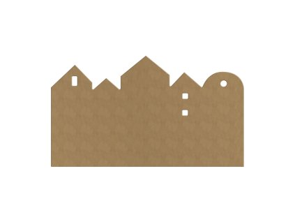 dreveny vyrez vesnicka