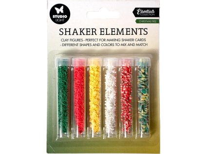 mini dekorace do chrastidla 6 ks vanocni stromecek