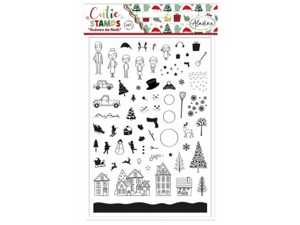 razitka cutie stamps 67 ks vanocni nalada