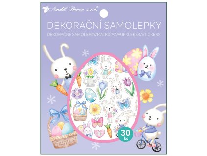 Velikonoční samolepky, mix motivů