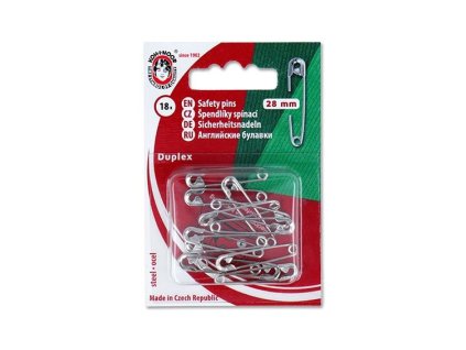 Špendlík spínací Duplex Fe d.28mm (v.1) 18ks