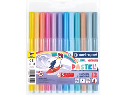 Fixy centropen pastelové barvy - sady