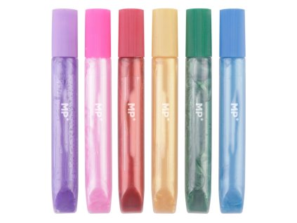 Třpytivá lepidla 13g sada metal (6ks)