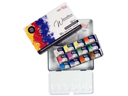 sada akvarelovych barev rosa 12ks monopigmented 45821