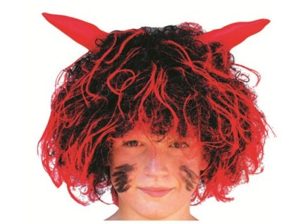 Paruka čertovská s rohy, pro dospělého