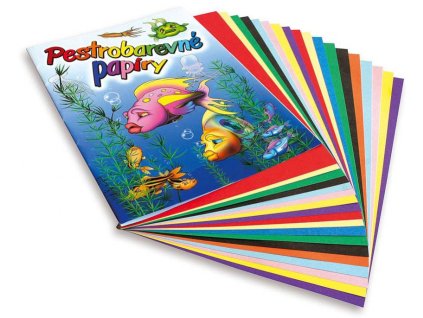 pestrobarevne papiry sada 20 listu original