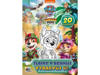 0007748 vybarvuj si tlapkova patrola tlapky v dzungli