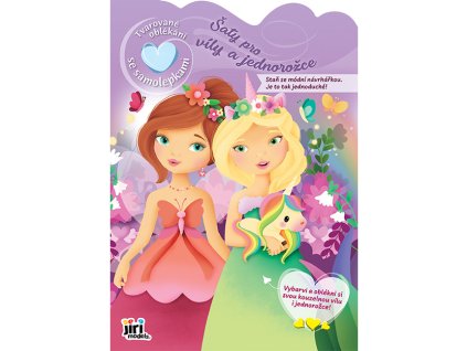 0008400 tvarovane oblekani se samolepkami saty pro vily a jednorozce