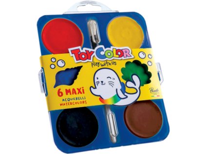 barvy vodové 57mm Toy Color 6ks