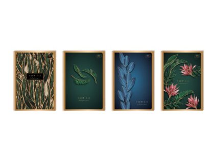 Záznamní kniha A6 96l linka METALLIC GOLD 70G