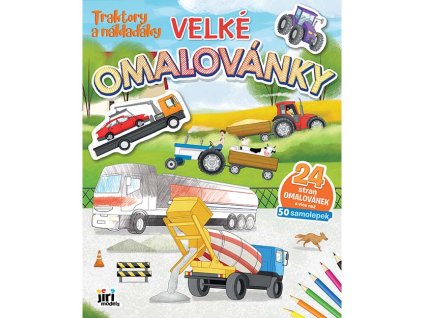 0008691 velke omalovanky traktory a nakladaky