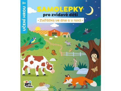 0008638 samolepky pro zvidave deti zvirata ve dne a v noci