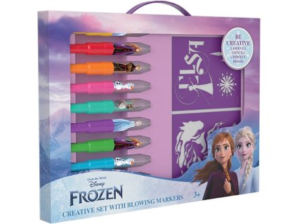 0006315 kreativni set s foukacimi fixy ledove kralovstvi