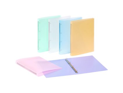 Viquel, Kroužkový pořadač Propysoft, 4 kroužkový, A4, 2.5 cm, transparentní pastel