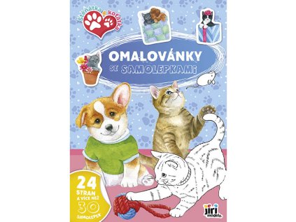 0008923 omalovanky a4 se samolepkami stenatka a kotatka