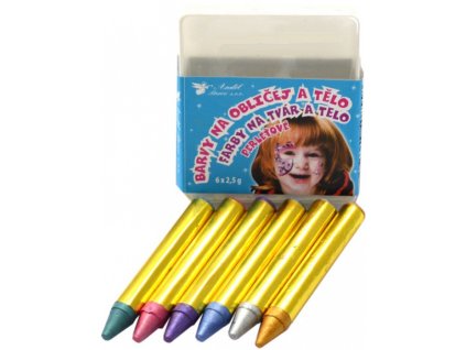 barvy na oblicej a telo perletove 6 ks 6589 original