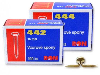 vzorova spona puklice 442 100 ks rozmer 7 x 15 mm original