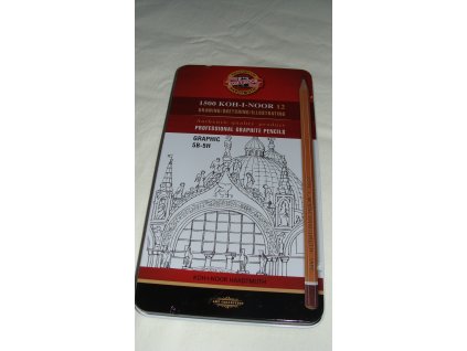 1500 KOH-I-NOOR, PROFESIONAL GRAPHITE PENCILS,souprava grafitových tužek