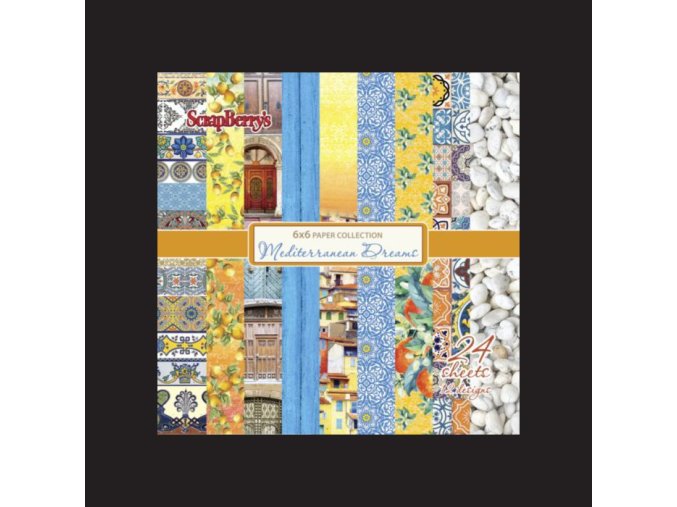 scrapbookova sada mediterranean dreams 15x15