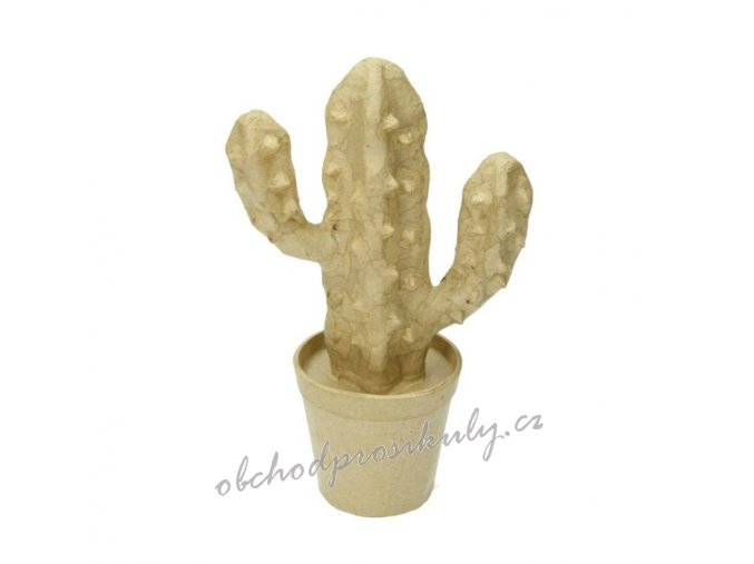 Kartonový předmět kaktus 13x5,5x15cm
