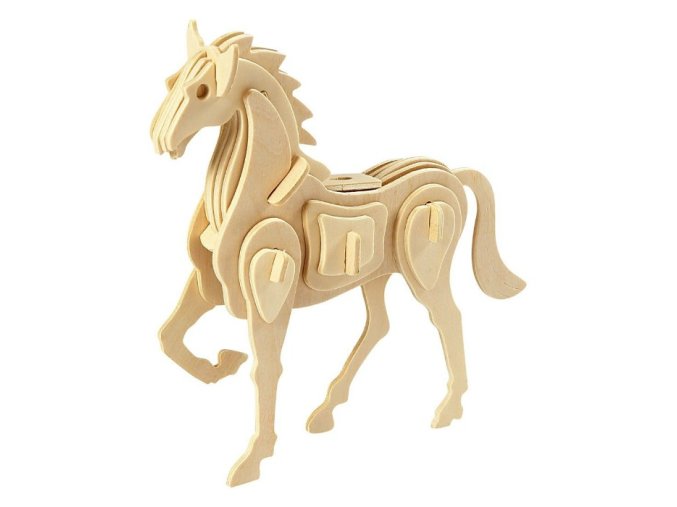 3D dřevěný model kůň