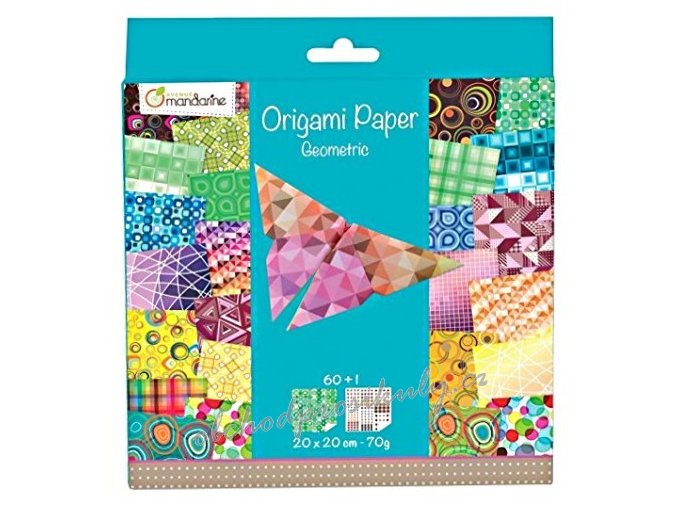 Papíry na origami 20x20cm (60ks) Geometric