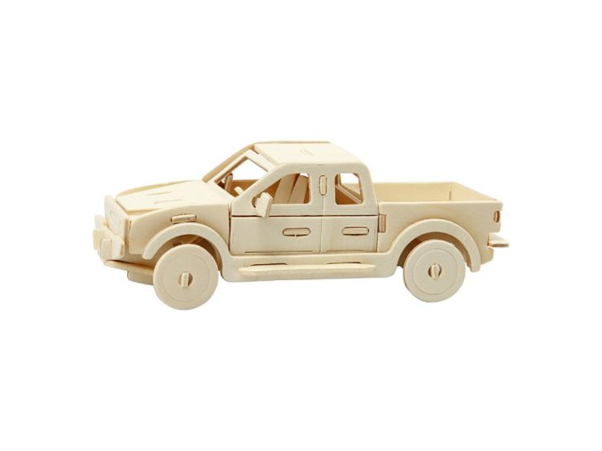3D dřevěný model auto pickup
