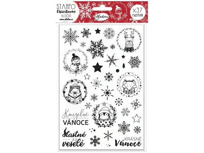 razitka stampochristmas vlocky