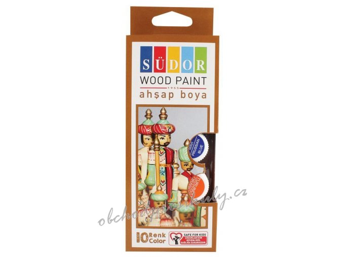 Set barev na dřevo 10x15 ml