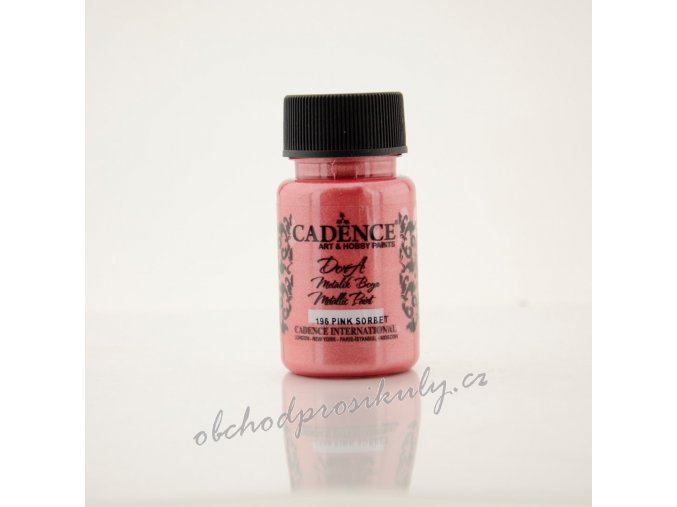 metalicka akrylova barva dora metalic malinova pink sorbet 50 ml