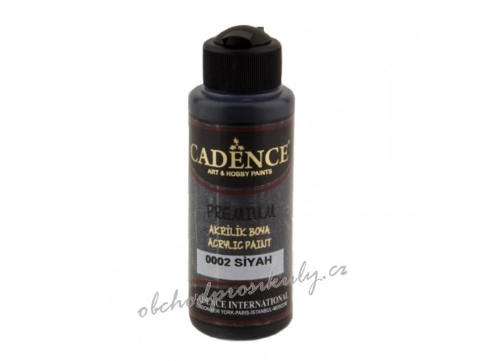 akrylova barva cadence premium 120 ml black cerna