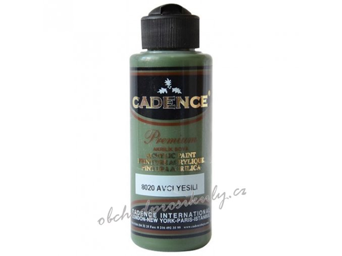 akrylova barva cadence premium 70 ml hunter green zelena myslivecka