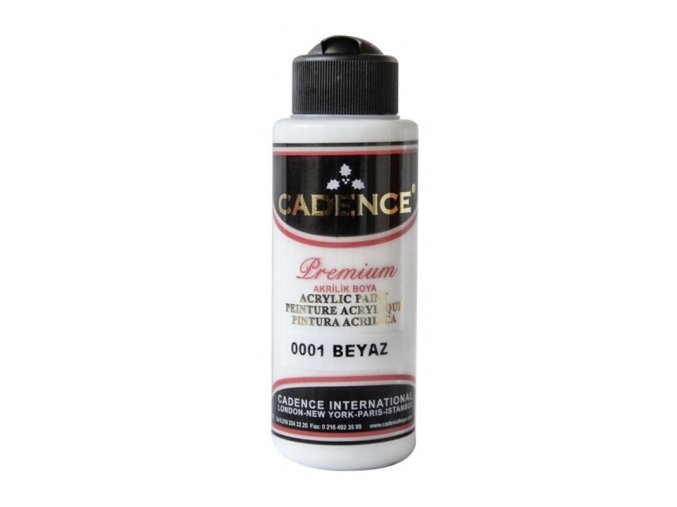 akrylova barva cadence premium 2xl 250 ml white bila