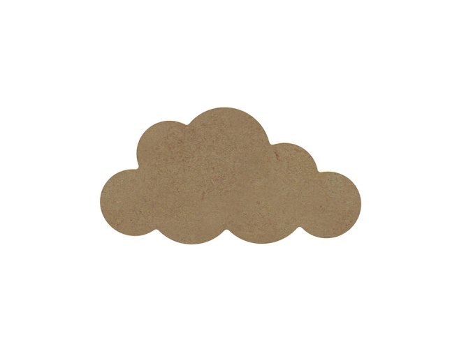 dreveny polotovar k dekoraci 15 cm mrak