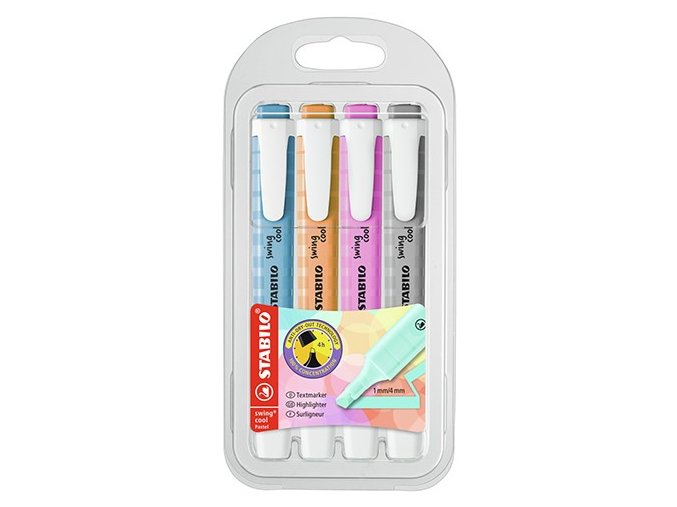 zvyraznovac stabilo swing cool pastel edition 4 ks baleni.jpgll