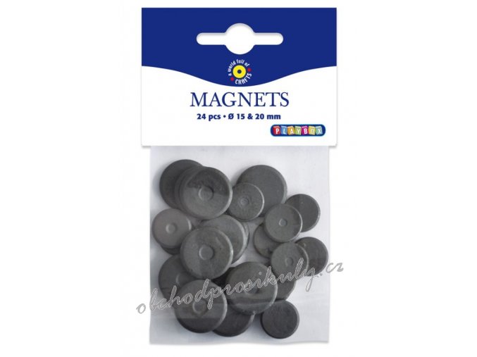 Magnety 24 ks - 15 mm, 20 mm - 9080002