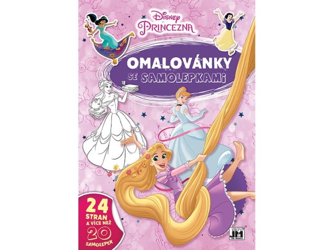 0006338 omalovanky a4 se samolepkami disney princezny