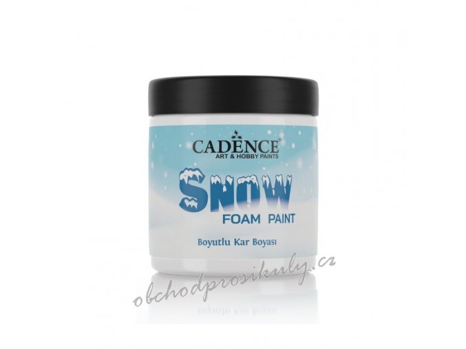 barva na sklo snow foam paint 250 ml