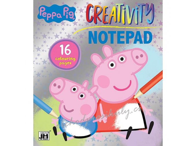 0006460 blok k vybarveni prasatko peppa