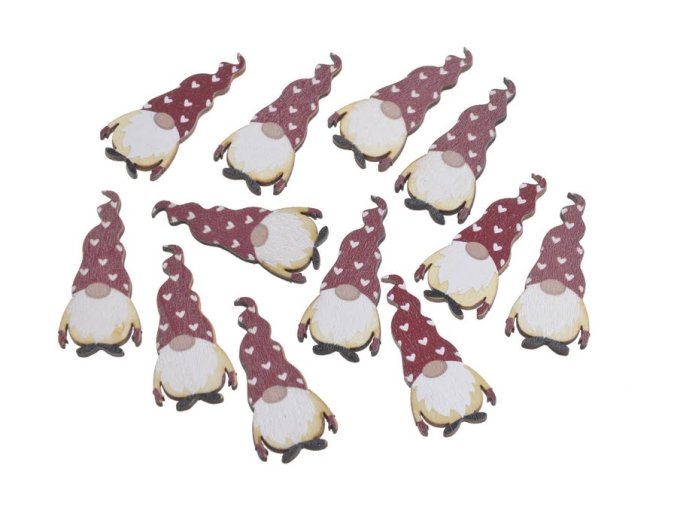 c185e2d8a5bea96a2965a1c4ca1f442a hac 77221 drewniane naklejki skrzaty 12szt pacz 2cml x 0 3cmw x 4 5cmh 288 24 bags 12 pcs bag red white