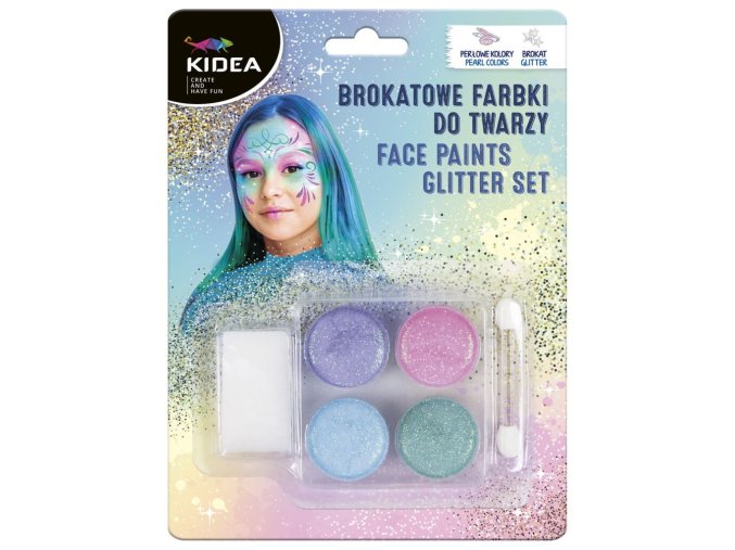 Barvy na obličej Kidea - glitter - 85521