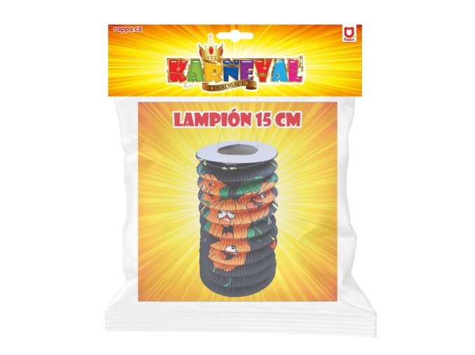 Lampion Halloween - dýně - 15 cm