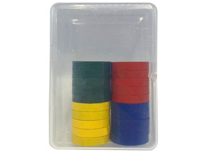 Magnety 25 mm - barevné - 20 ks - PK73-24